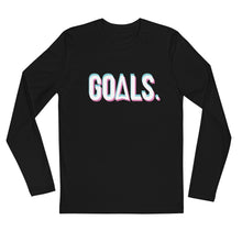 Load image into Gallery viewer, Goals Long Sleeve Fitted Crew