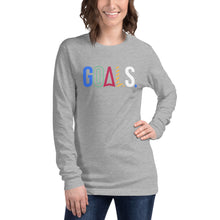 Load image into Gallery viewer, Goals (Black Label) Unisex Long Sleeve Tee