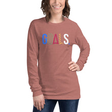 Load image into Gallery viewer, Goals (Black Label) Unisex Long Sleeve Tee