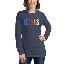 Load image into Gallery viewer, Goals (Black Label) Unisex Long Sleeve Tee