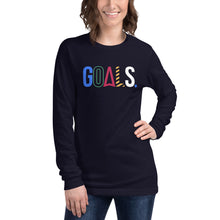 Load image into Gallery viewer, Goals (Black Label) Unisex Long Sleeve Tee