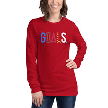 Load image into Gallery viewer, Goals (Black Label) Unisex Long Sleeve Tee