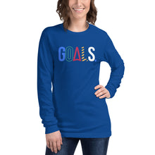 Load image into Gallery viewer, Goals (Black Label) Unisex Long Sleeve Tee