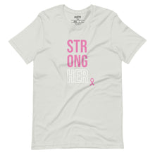 Load image into Gallery viewer, StrongHer Unisex t-shirt (Vertical Pink/White) - 3 colors available