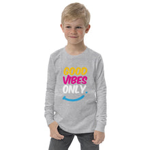 Load image into Gallery viewer, Good Vibes Only - Youth long sleeve tee