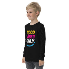 Load image into Gallery viewer, Good Vibes Only - Youth long sleeve tee