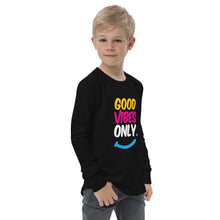 Load image into Gallery viewer, Good Vibes Only - Youth long sleeve tee