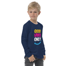 Load image into Gallery viewer, Good Vibes Only - Youth long sleeve tee