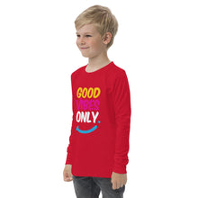 Load image into Gallery viewer, Good Vibes Only - Youth long sleeve tee