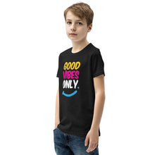 Load image into Gallery viewer, Good Vibes Only Youth Short Sleeve T-Shirt