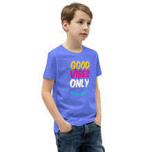 Load image into Gallery viewer, Good Vibes Only Youth Short Sleeve T-Shirt