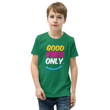 Load image into Gallery viewer, Good Vibes Only Youth Short Sleeve T-Shirt