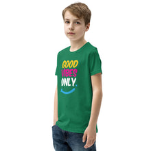 Load image into Gallery viewer, Good Vibes Only Youth Short Sleeve T-Shirt