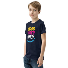 Load image into Gallery viewer, Good Vibes Only Youth Short Sleeve T-Shirt