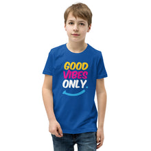Load image into Gallery viewer, Good Vibes Only Youth Short Sleeve T-Shirt