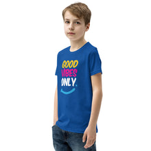 Load image into Gallery viewer, Good Vibes Only Youth Short Sleeve T-Shirt