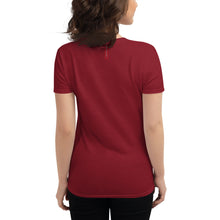 Load image into Gallery viewer, Women's Fashion Fit Short Sleeve Suite Tee (Independence Day)
