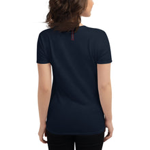 Load image into Gallery viewer, Women's Fashion Fit Short Sleeve Suite Tee (Independence Day)