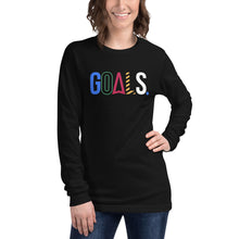 Load image into Gallery viewer, Goals (Black Label) Unisex Long Sleeve Tee
