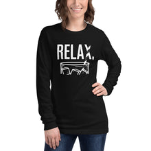 Load image into Gallery viewer, Relax - Black Straw Collection 23 - Unisex Long Sleeve
