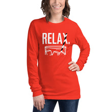 Load image into Gallery viewer, Relax - Black Straw Collection 23 - Unisex Long Sleeve
