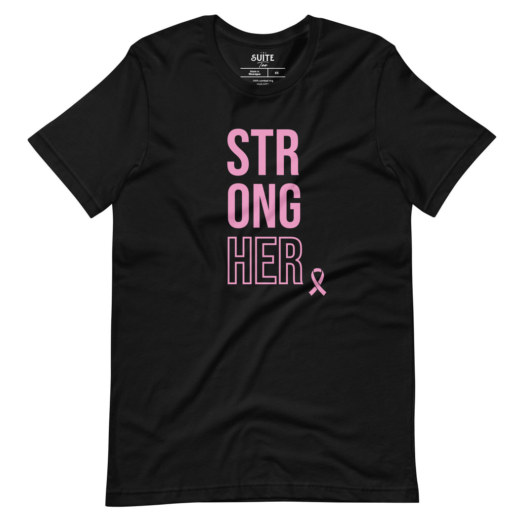 StrongHer Unisex t-shirt (Vertical Pink) - 3 colors available