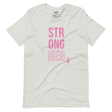 Load image into Gallery viewer, StrongHer Unisex t-shirt (Vertical Pink) - 3 colors available
