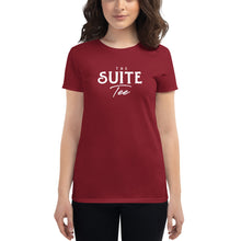 Load image into Gallery viewer, Women&#39;s Fashion Fit Short Sleeve Suite Tee (Independence Day)
